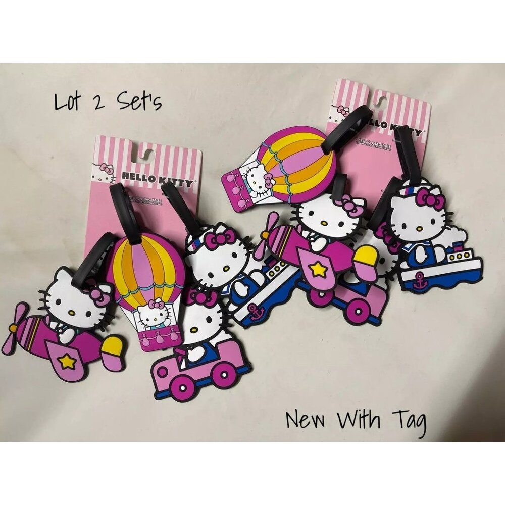 Hello Kitty Sanrio Travel & Luggage Tags Set of 8 New With Tag